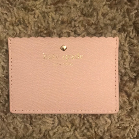 Accessories - Kate Spade light Pink Scallop Card Holder